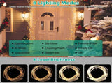 Lighted Birch Garland, 7.87ft 144 LED Warm White Lights with 8 Modes, Remote & Timer, IP45 91516370