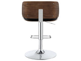 Black and Chrome Adjustable Bar Stool B062P153495