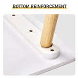 White & Wood Tone Kids Table and 2 Chairs Set, MDF, 60*60*44cm 11132323