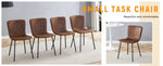 ZUN Luxury Minimalist Chairs - A set of 4 high quality dining chairs with black legs. The integral W1151P262797