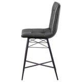 Grey Tufted Counter Height Stools B062P153526