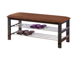 Wood Shoe Bench in Dark Espresso 81741887