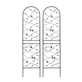 2 Pack Metal Garden Trellis 86.7" x 19.7" Rustproof Trellis for Climbing Plants Outdoor Flower W1586P268066