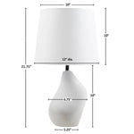 ZUN Asymmetrical Ceramic Table Lamp Grey See below B035P264543