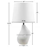 ZUN Asymmetrical Ceramic Table Lamp Grey See below B035P264543