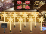 Christmas Star Solar Pathway, 8 Modes Waterproof Outdoor Decor, Romantic Holiday Ambiance 89731999