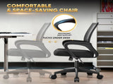 Office Chair Desk Chair, Mid Back Ergonomic Adjustable Height Rolling Swivel Computer Chair with 76802073