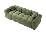 98.4" Extra Large Compression, Corduroy Cloud Puff Couch for Living Room, 3-Seater Upholstered W5515P477307