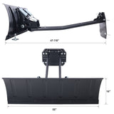 UNIVERSAL ATV/UTV SNOW PLOW KIT,ATV Plow System,Steel Blade Complete Universal Mount Package 55in 41608146