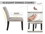 Dinings Only, Wooden Dinings Set of 4, Kitchen with Padded Seat, Upholstered Side W1998P375155