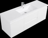 60" Floating Bathroom Vanity with Sink, Modern Wall-Mounted Bathroom Storage Vanity Cabinet with W1573P152688