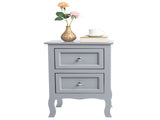 2pcs Country Style Two-Tier Night Tables Large Size Grace 63971339