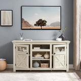 ZUN 2 Doors Cabinet Farmhouse Cabinet, Farmhouse TV Stand Barn Design,Modern Farmhouse TV Media Stand, W1758P199934