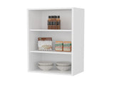 White Wall Cabinet with Open Storage B062P252210