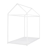 House Bed Frame Twin Size , Kids Bed Frame Metal Platform Bed Floor Bed for Kids Boys Girls No Box WF286771AAK