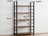 5-Tier Bookshelf, Modern Narrow Bookcase with 30lbs Shelf Capacity, Storage Shelf for Living 65859967
