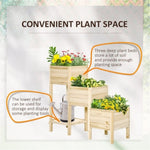 ZUN Wooden Planter、Flower shelf,Wood Planter Box 05605528