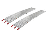 2pcs Aluminum Folding ATV Ramps Silver 84340362