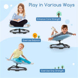 Kids Sensory Swivel Chair 360&deg Spin, 220lbs Capacity, Elephant Design, PP/Metal, Anti-Slip Pads 63935069