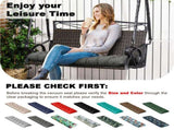 Outdoor Bench Cushion, 60 20 4 Inch, Tufted Waterproof Swing Cushion with Ties, for Patio Bench 16373593