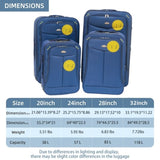 (20242832) 4-piece suitcase, suitcase blue W2710P306157
