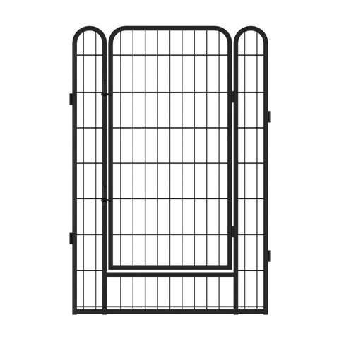 ZUN 16 Panels Heavy Duty Metal Playpen with door,39.37"H Dog Fence Pet Exercise Pen for Outdoor 36371520