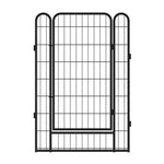 ZUN 6 Panels Heavy Duty Metal Playpen with door,39.37"H Dog Fence Pet Exercise Pen for Outdoor, Indoor 26571165