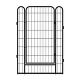 ZUN 6 Panels Heavy Duty Metal Playpen with door,39.37"H Dog Fence Pet Exercise Pen for Outdoor, Indoor 26571165