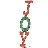Lighted JOY Letter Sign Christmas Yard Decorations, Pre-lit 2D Letter Display with 45 LED Warm White 29812742