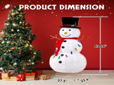 4FT Lighted Snowman Christmas Yard Decorations, Pre-lit Pull Up Snowman with 100 White LEDs, 63276687