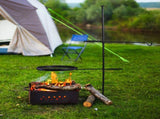 Swivel Campfire Grill, Open Fire Cooking Equipment for Camping with Height Adjustable Grill Grate 53200105