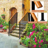 Matte Black Outdoor 3 Level Iron Handrail 42693000