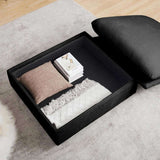 Corduroy Fabric Ottomans Footrest to Combine with 2 Seater Sofa, 3 Seater Sofa and 4 Seater Sofa, W714P213537