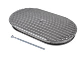 15" Oval Full Finned Polished Aluminum Air Cleaner Filter Fits for Chevy SBC 350 400 62104847