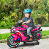 12V Electric Motorcycle for Kids, Powered Toy Motorcycle, Child Motorcycle Ride On with Light Wheels 51587563