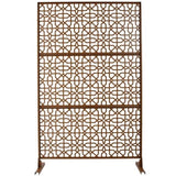 Outdoor & Indoor Privacy Metal Privacy 76" H48" W, Freestanding Decorative Privacy W465P193213
