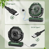 24000mAh Camping Fan Rechargeable Battery Operated Fan USB Table Fan 60145527