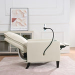 ZUN Recliner Chairs for Adults, Adjustable Recliner Sofa with Mobile Phone Holder & Cup Holder, Modern W680131613