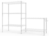 5-layer display rack with adjustable layer spacing, plug-in deformable structure, adjustable feet, 78418352