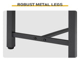 Black 141 x 35.5 x 40 cm 2-Seater Curved Iron Bench 26119926