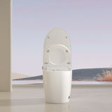 ZUN Smart Toilet with Voice Control and Bubble Shield, Heated Bidet Seat, Portable toilet with bidet W1872P209921