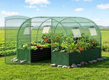 80"79" All-Weather Walk-in Greenhouse, Heavy Duty Galvanized Metal Frame Tear-Proof PE Cover 52354412