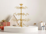 3ft Wrought Iron Christmas Tree, Metal Ornament Display Tree Stand for for Holiday Party Home Decor, 73172149