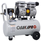 1.5HP Silent Oil-Free Air Compressor 8 Gallon, Oil-Free, Electric Shop Air Compressor W46564405