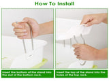 Two-Tier Countertop Dish Drainer, Kitchen Plate Bowl Utensil Holder with Removable Water Tray, 39438606