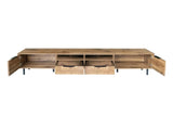 Mid Century TV Stand 2 Drawers, Media Console Table for TVs up to 85'', Entertainment Center N710P193724P
