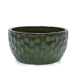 3 Pieces Ceramic Flowerpot, Modern Planter for Patio, Garden or Windowsills - Antique Green W3273P321525