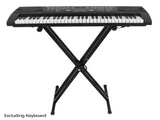 Dual-tube X-Shape Keyboard Stand Black 60826667