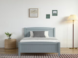 Twin Pine Single-Layer Core Vertical Stripe Full-Board Curved Head With The Same Foot Wooden 81968394