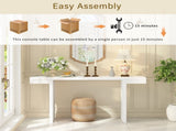 U-Style Large 60-Inch Console Table with Geometric Clean Lines Design,Stylish Entryway Table with N711P303209K